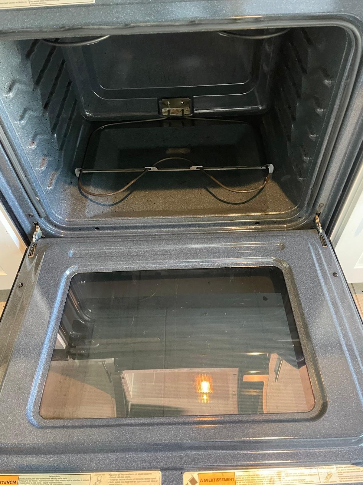 Clean sofa after cleaning